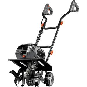 Cordless Garden Tiller Cultivator Compatible with Dewalt 20v Max Battery (Tool Bare) 14.2'' Width 8.7'' Depth 16 Steel Tines, 40V Electric Rototiller Brushless Foldable with Adjustable Wheels