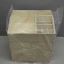 VLANDO Makeup Organizer Countertop,Large Vanity Organizer PU Leather Make up Storage with 4 Drawers Perfume Organizers Cosmetic Display Case for Lipstick,Brushes,Bedroom-Beige