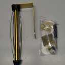 Paper Towel Holder Under Cabinet with 2 Hooks, Paper Towel Holder Wall Mount with Damping Effect, Self-Adhesive or Drilled Paper Roll Holders for Kitchen, Bathroom, RV(Gold)