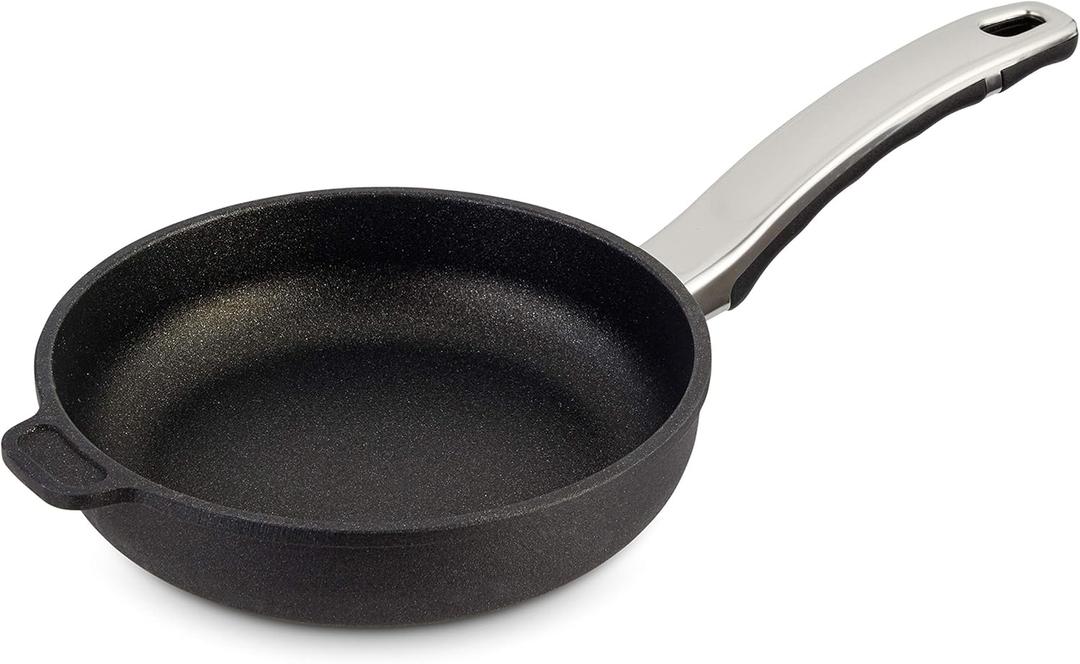 Ozeri Professional Series Ceramic Fry Pan, Hand Cast and Made in Germany - 100% Free of GenX, PFBS, Bisphenols, APEO, PFOS, PFOA, NMP and NEP (8-Inch)