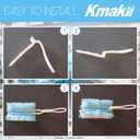 2 x KMAKII Disposable Duster Refills, Compatible with S wiffer,Heavy Duty Electrostatic Blue Duster Heads, Ideal for Home Cleaning, Furniture, 1 Short Handle and 20 Refills