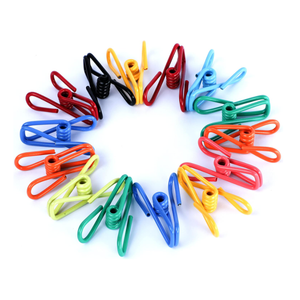 Riveda 30 Pack Assorted Chip Bag Clips Utility  PVC 2 Inch Coated Colorful Sealer for Sealing Food  Paper Holder, Clothesline Clip for Laundry Hanging, Kitchen Bags, Multipurpose Clothes Pins
