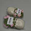 2 x Crochet Hanging Plant for Car, Cute Car Plant Accessories, Knitted Plant Car Mirror Hanger, Boho Car Plant Crochet Hanging Basket (C)