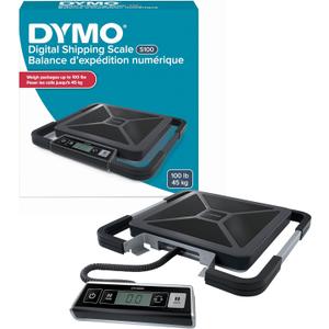 DYMO S100 Digital USB Shipping Scale, 100-Pound Capacity, Heavy Duty - for Weighing Large Mail, Packages