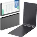 2 Pcs 11 x 17 Inch View Binders with Cover Pocket, 1 Inch, Black