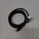Zgear DC-APP8PMB6M-BC Cable, Nylon Fiber, Black/Chrome, 6 ft L