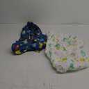 Pack and Play Sheets Boys, 2 Pack Mini Crib Sheets, Stretchy Playard Fitted Sheet, Compatible with Graco Pack n Play, Soft and Breathable Material, Dinosaur & Elephant