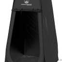 Wakeman Pop Up Changing Tent, 3.3 x 3.3 x 6.2ft, Camping Shower Tent for Portable Toilet Stall or Dressing Room with Carry Bag for Camping, Beach, or Tailgate, Polyester (Black)