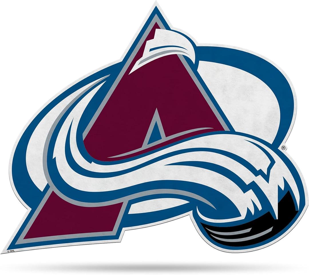 Rico Industries NHL Colorado Avalanche Primary Shape Cut Pennant - Home and Living Room Décor - Soft Felt EZ to Hang, 18x0.10x18