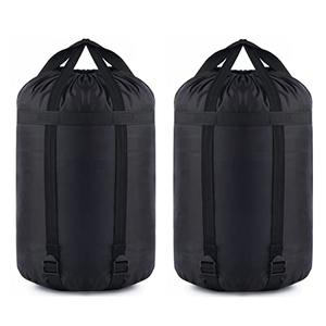 MOOCY Compression Stuff Sack, 12L/45L Sleeping Bag Cover Sack Sleeping Bags Storage Stuff Sack Organizer - Great Sleeping Bags Clothes Camping Hiking Backpacking, Pack of 1