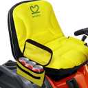 Riding Lawn Mower Seat Cover with Padded and Non Slip Fabric Rubber, 600D Weatherproof Tractor Seat Cover Cushion for John Deere, Cub Cadet, Craftsman, Troy Bilt, Kubota, Ford, Mahindra, Husqvarna