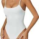 Avidlove Women Sexy Bodysuit Mesh Two Piece Outfit Cami Bodysuit Tops XL