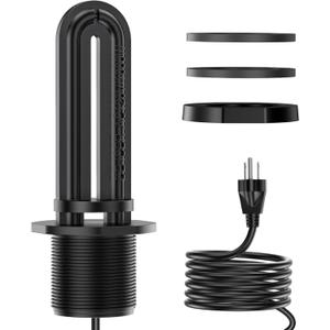 Utility De-Icer Submergible Cast Aluminum Water Tank Heater Compatible with All 1-1/2" Threads Rubbermaid Stock Tanks (1000W)