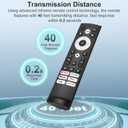 Pack of 2 for Hisense TV Remote Replacement, Compatible with Hisense Google UHD ULED QLED 4K Smart TVs