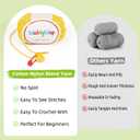 WaldyWop Easy Crochet Kit for Beginners: Christmas Gifts for Teen Girls Women w/Positive Card - Wobbles Craft Kits for Kids & Adults w/Soft Yarn, Step-by-Step Video Tutorials, Corn Crochet Pattern