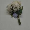 Kimura's Cabin 6pcs Fake White Flowers Artificial Silk Hydrangea Flowers Bouquets Faux Hydrangea Stems for Home Table Centerpieces Wedding Party Decoration(Lvory White)