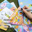 HIMI CC Marker Set, GOTO Museum Gift Box Dual Tip Quick Drying Markers, Clean Smelling Alcohol Marker,Hard and Soft Nib for Youth Adults Coloring Illustration, Great Value Pack (Orange)