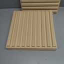 Art3d 12-Pack Slat Design 3D Wall Panels for Interior Wall Decor, 2x4 FT PVC Decorative Drop Ceiling Tiles - Oak, 24 x 48in.
