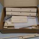 Hanging Wooden Bird Feeder Outdoor Large Capacity Wood Birdfeeder for Feeding Outside Garden Wild Birds Finches Robin Sparrow Blue Jay Chickadees