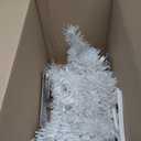 3ft Artificial Christmas Tree, Tabletop Xmas Tree for Holiday Decor 140 Branch Tips, White
