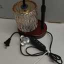 Homelist Candle Warmer Lamp, Adjustable Height for Home Decor, Vintage Candle Warmer Dimmable with Timer, GU10 Bulb, Table Lights for Bedroom, Tea Room, Rest Room (Black)