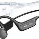 Bone Conduction Headphones, IPX8 Waterproof Swimming Headphones with 32GB MP3 Player, Bluetooth 6.0 Lightweight Open-Ear Sports Wireless Earphones for Running, Cycling, Gym, 10H Playtime