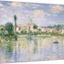 ART.COM Stretched Canvas Print Vetheuil in Summer by Claude Monet, 36" x 24"
