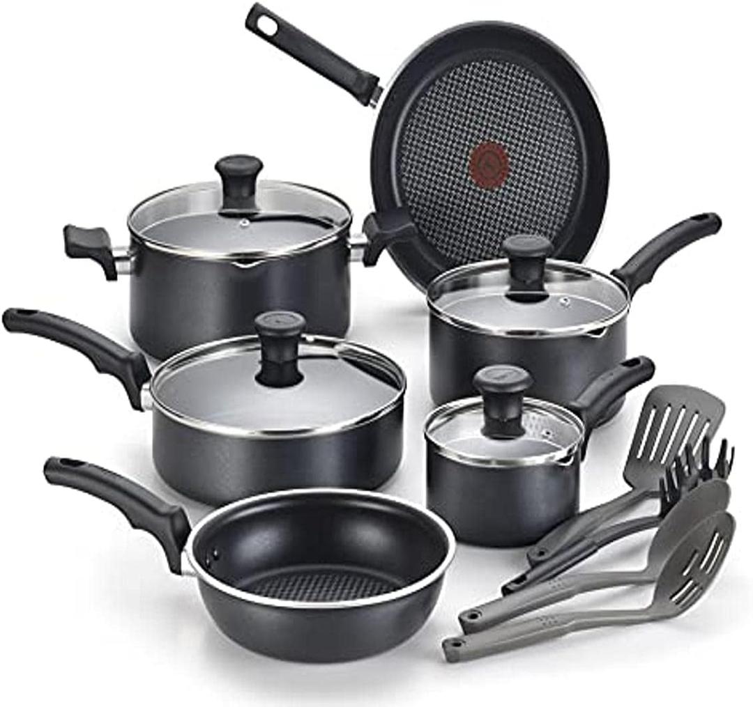 T-Fal Comfort Range 14pc Cookware Set, Stainless