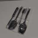 U-Taste Silicone Spatula Set with 600 Degrees Fahrenheit Heat Resistant (Black)