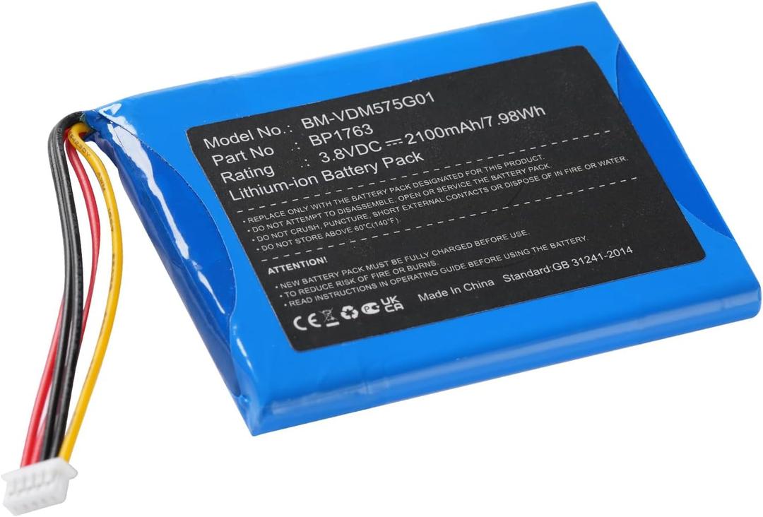 Battery Replacement for V-Tech 5" Digital Video Baby RM5754HD HD Smart WiFi Video RM5754 VM5254 BP1763
