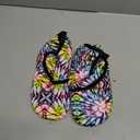 L-RUN Multi-Style Home Slippers, Comfy Fabric, Non-Skid, Ideal for Relaxing at Home Tie Dye Women:7-7.5, Men:5.5-6 M US