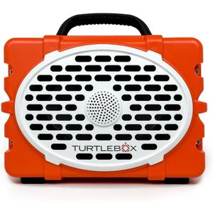 Turtlebox Original Gen 3: Portable Outdoor Bluetooth Speaker Ultra-Loud (120dB), Waterproof (IP67), Rugged, Impact-Resistant, 3-Day Battery | Party Mode: Unlimited Pairing for Stereo Sound, Orange