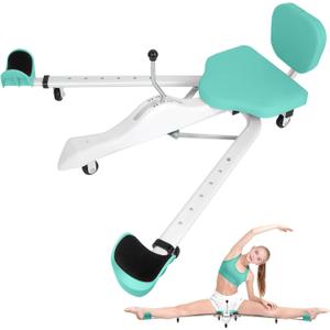Leg Stretcher Split Machine with Backrest, Adjustable 0-190 Splits Trainer for Flexibility, 330lb Capacity Stretching Equipment for Ballet Yoga Dance Gymnastics, Home Gym Fitness Equipment