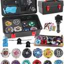 Battling Top Toy Set 12 Spinning Tops 3 Launchers Metal Fusion Gyro Game with Portable Storage Box Gift for Kids Children Boys Ages 6+