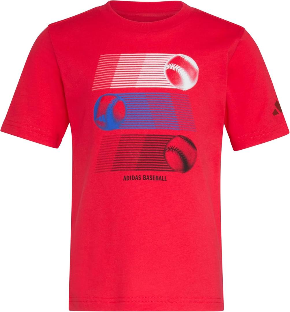 adidas Boys Short Sleeve Graphic Tee Shirt 4T