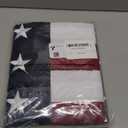 American Flag 3x5 FT,Weatherproof Heavy Duty Polyester Canvas Flags Ultra Durable Tear-Resistant, Deluxe Embroidered Stars & Sewn Stripes, Perfect for Outdoor Use with Brass Grommets