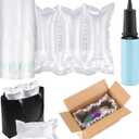 400 Count Air Pillows for Shipping with Pump, 4.72 x 9.84 Inches Inflatable Shipping Air Bags Supplies Box Filler Packing Materials Alternative to Packing Peanut, Purse Stuffers for Shape