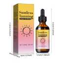 2 x Sunless Tanning Drops -New Natural & Organic Ingredients, Suitable for All Skin Types, Self Tanner Tanning Oil for a Streak-Free, Natural-Looking Glow(1pcs)