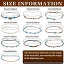 nemokamai 10 PCS Cowboy Hat Bands for Men Women, Leather Hatbands Belt for Cowboy/Western/Fedora/Cowgirl/Straw Hats