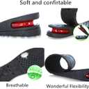 Height Increase Insoles Air Taller Cushion Shoes Insoles 4-Layer Heel Insert for Men