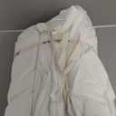 MooMee Bedding Duvet Cover Set 100% Washed Cotton Linen Like Textured Breathable Durable Soft Comfy (Solid Off White, Super King 108"x98")