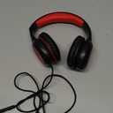 EarFun K1 Kids Headphones Wired with Microphone, 85/94dB Volume Limit Headphones for Kids, Portable Wired Headphone with Shareport, Stereo Sound Foldable Headset for School/Tablet/iPad, Black Red