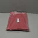 12 Pieces Cotton Canvas Makeup Bag, Multipurpose Cosmetic Bag with Zipper Travel Toiletry Pouch, Blank DIY Craft Bag (Red, XL)