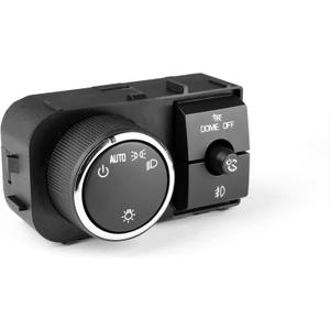 Headlight Dimmer Switch Assembly for 2007-2014 Chevy Avalanche Silverado Suburban Tahoe GMC Sierra Yukon XL, Fog Light Switch Dome Headlamp Switch 25858705 15096895 15926099