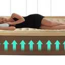 Simpli Comfy 18" Raised Twin Inflatable Air Mattress with Electric Air Pump  75x50 inch