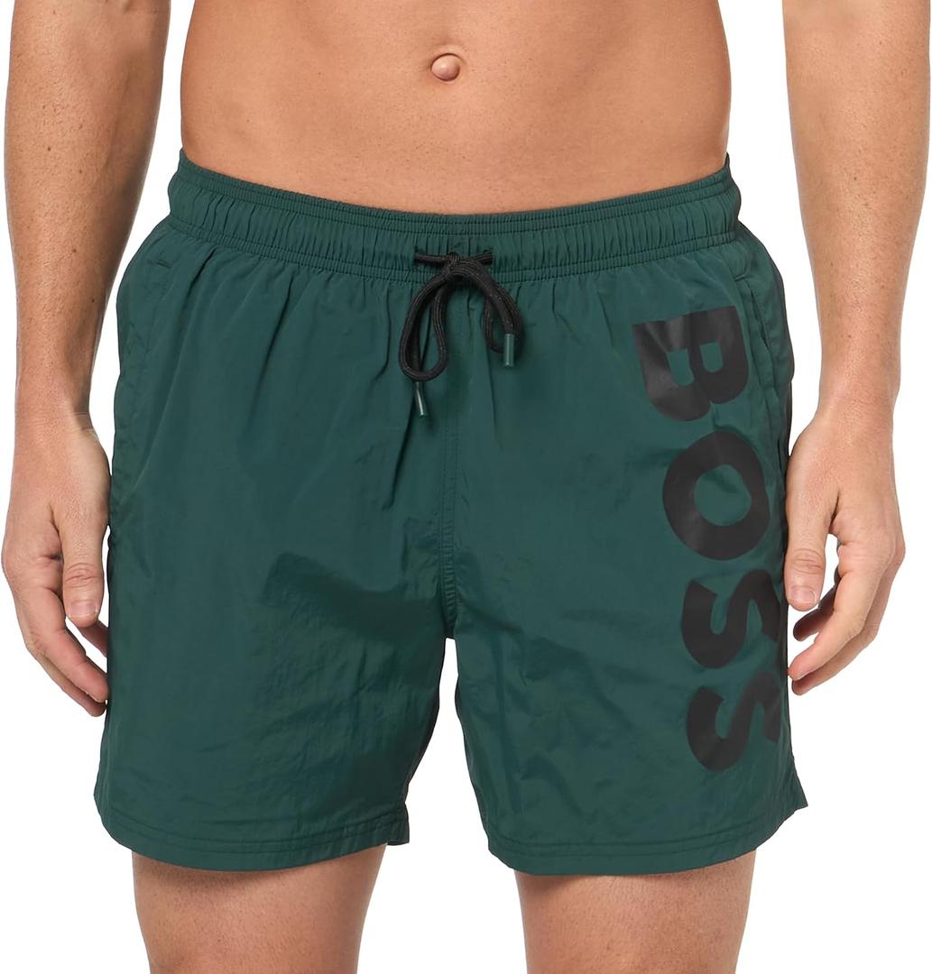 BOSS Men's Standard Octopus Swim Trunk (XX-Large, Pine Tree Green)