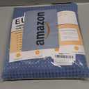 Moonlight Blue No Hook Shower Curtain with Snap in Liner,230GSM Waffle Weave Shower Curtains for Bathroom,71W x 74H