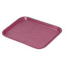 G.E.T. FT-18-BU BPA-Free Cafeteria / Fast Food Tray, 17.5" x 14", Burgundy (Set of 12)  
