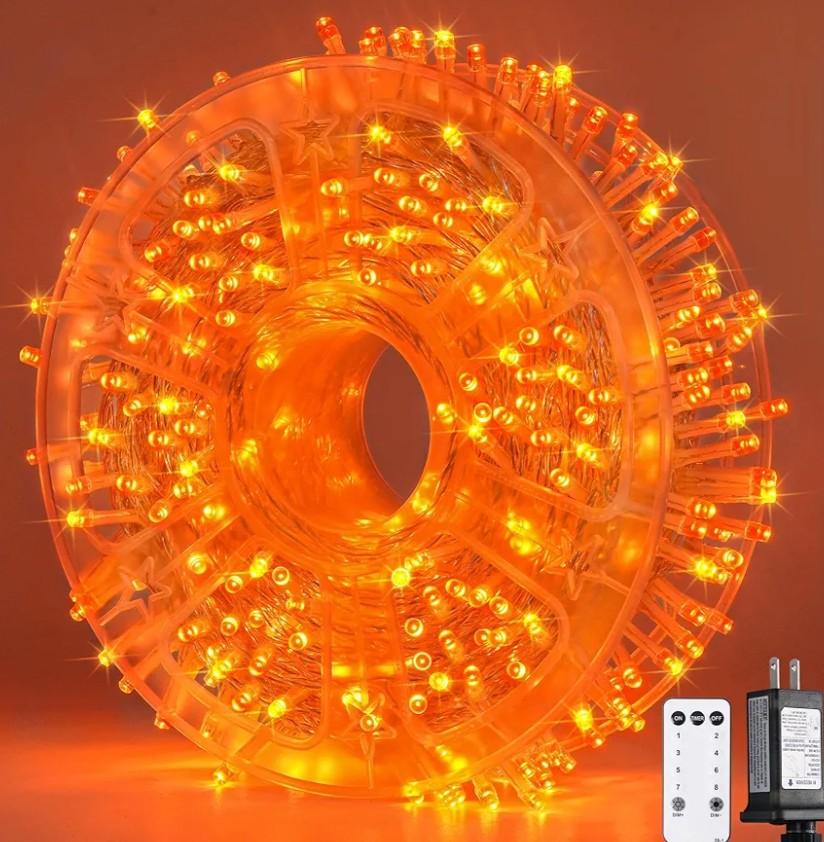 JMEXSUSS 400 LED Orange Lights for Halloween Decor, 132ft Orange String Lights Plug in with Remote, Halloween Light for Fall Room Garden Patio Party Haunted House Indoor Outdoor Decorations JMEXSUSS 400 LED Orange Lights for Halloween Decor, 132ft Orange String Lights Plug in with Remote, Halloween Light for Fall Room Garden Patio Party Haunted House Indoor Outdoor Decorations