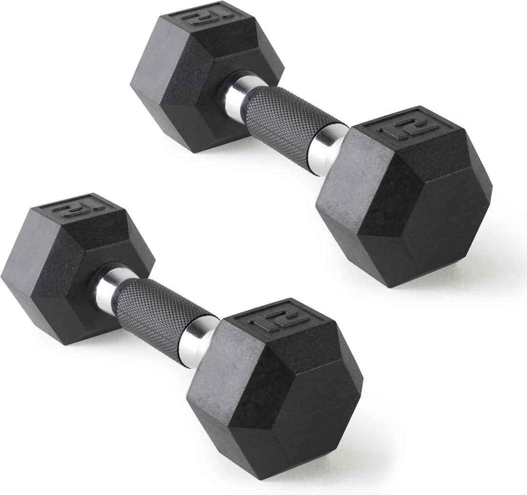 CAP Barbell Coated Dumbbell Weight | Multiple Options Pairs & Sets (12 lb - Pair)
